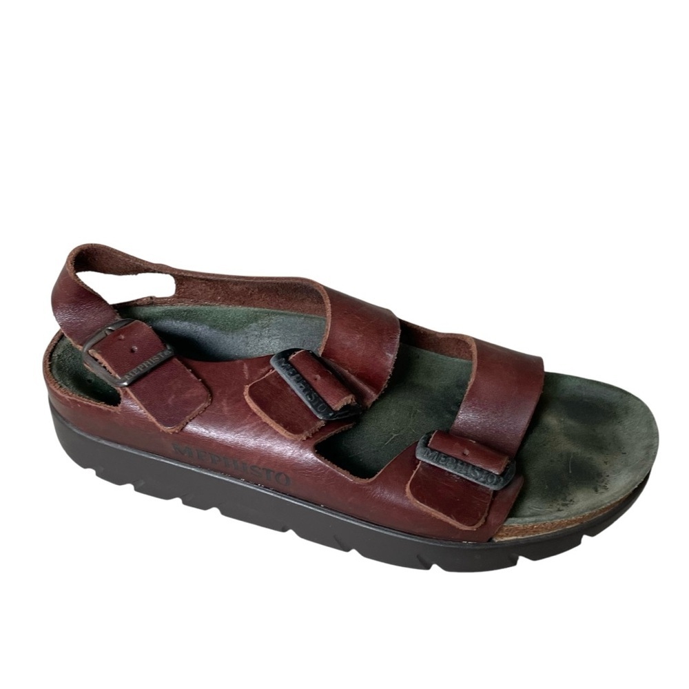MEPHISTO Zeus Unisex Cork Leather Sandals
Dark Brown 40